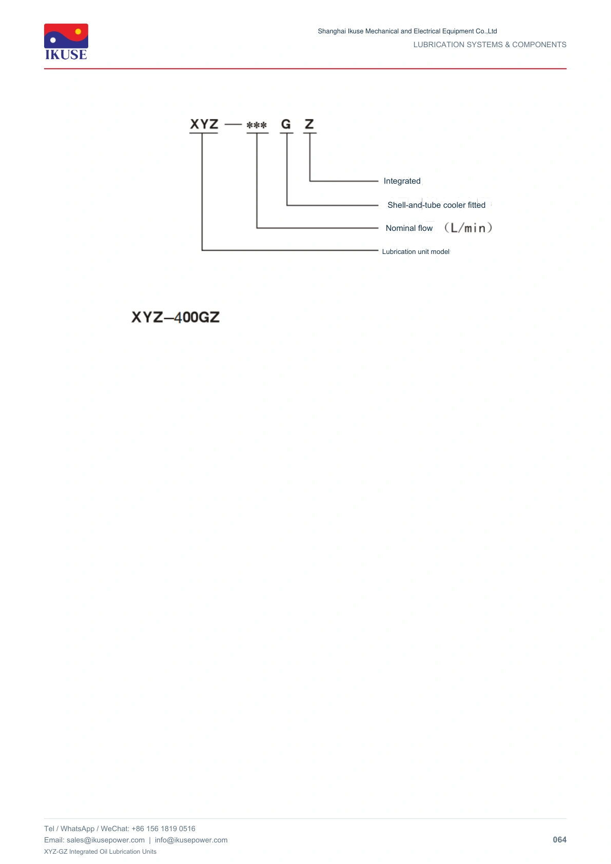 IKUSE XYZ-GZ Integrated Oil Lubrication Units image 9