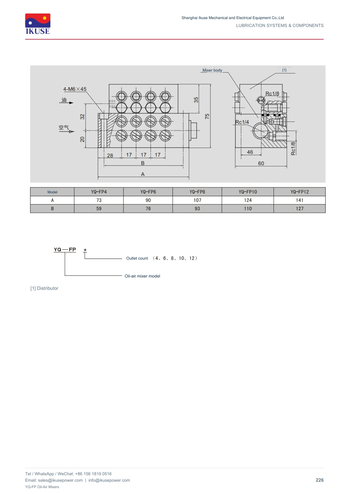 IKUSE YQ-FP Oil-Air Mixers image 3
