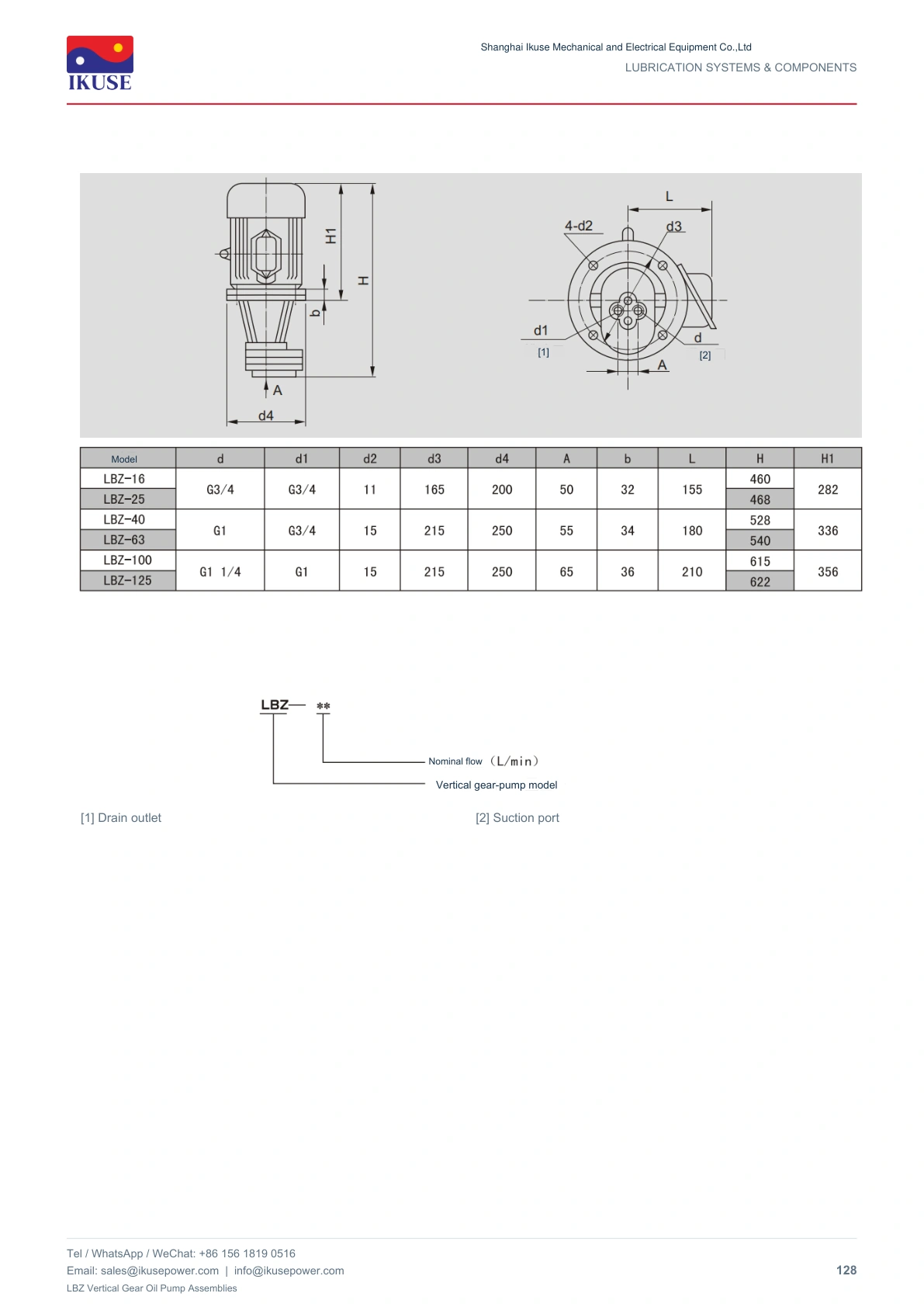 IKUSE LBZ Vertical Gear Oil Pump Assemblies image 3