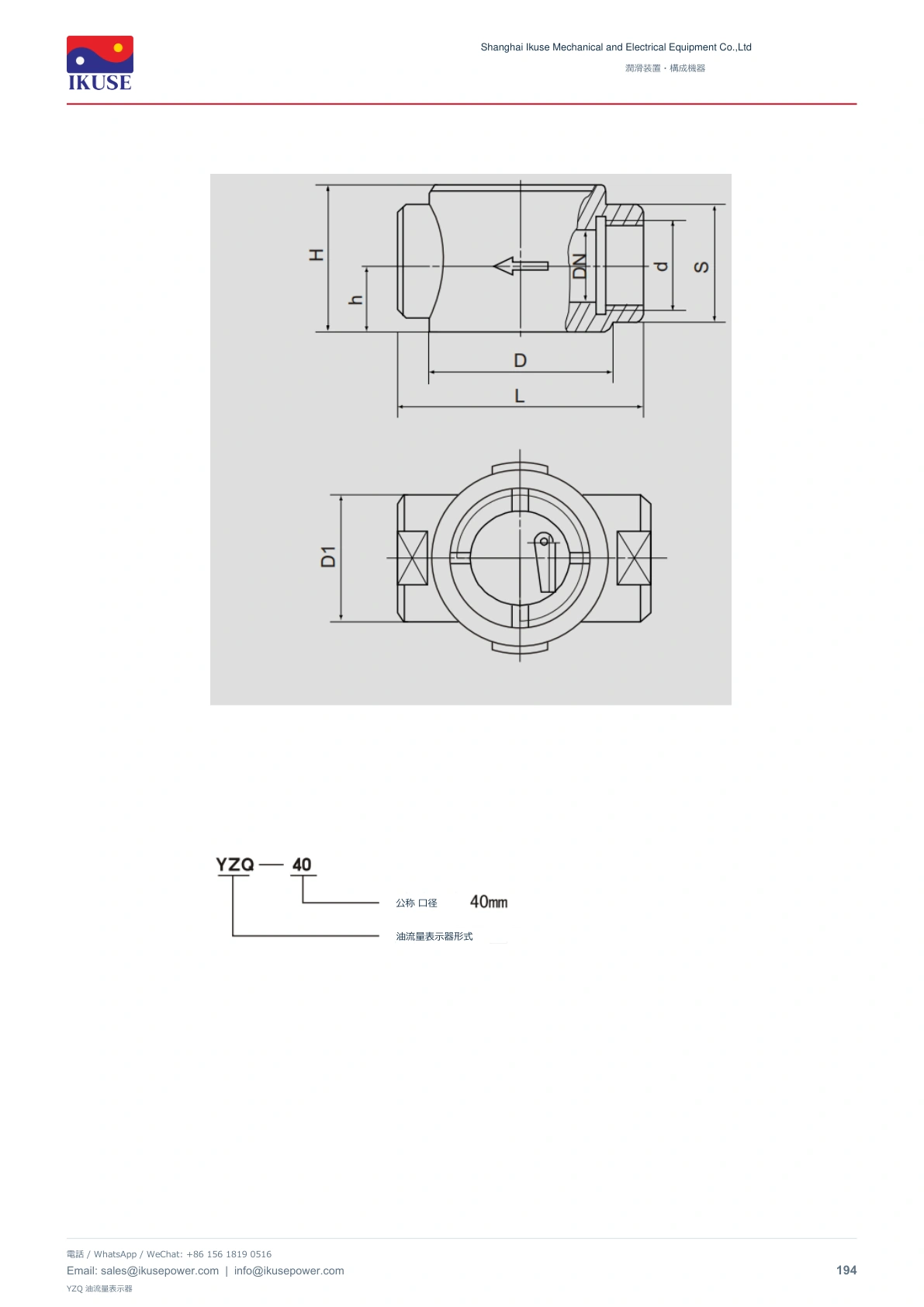 IKUSE YZQ 油流量表示器画像4