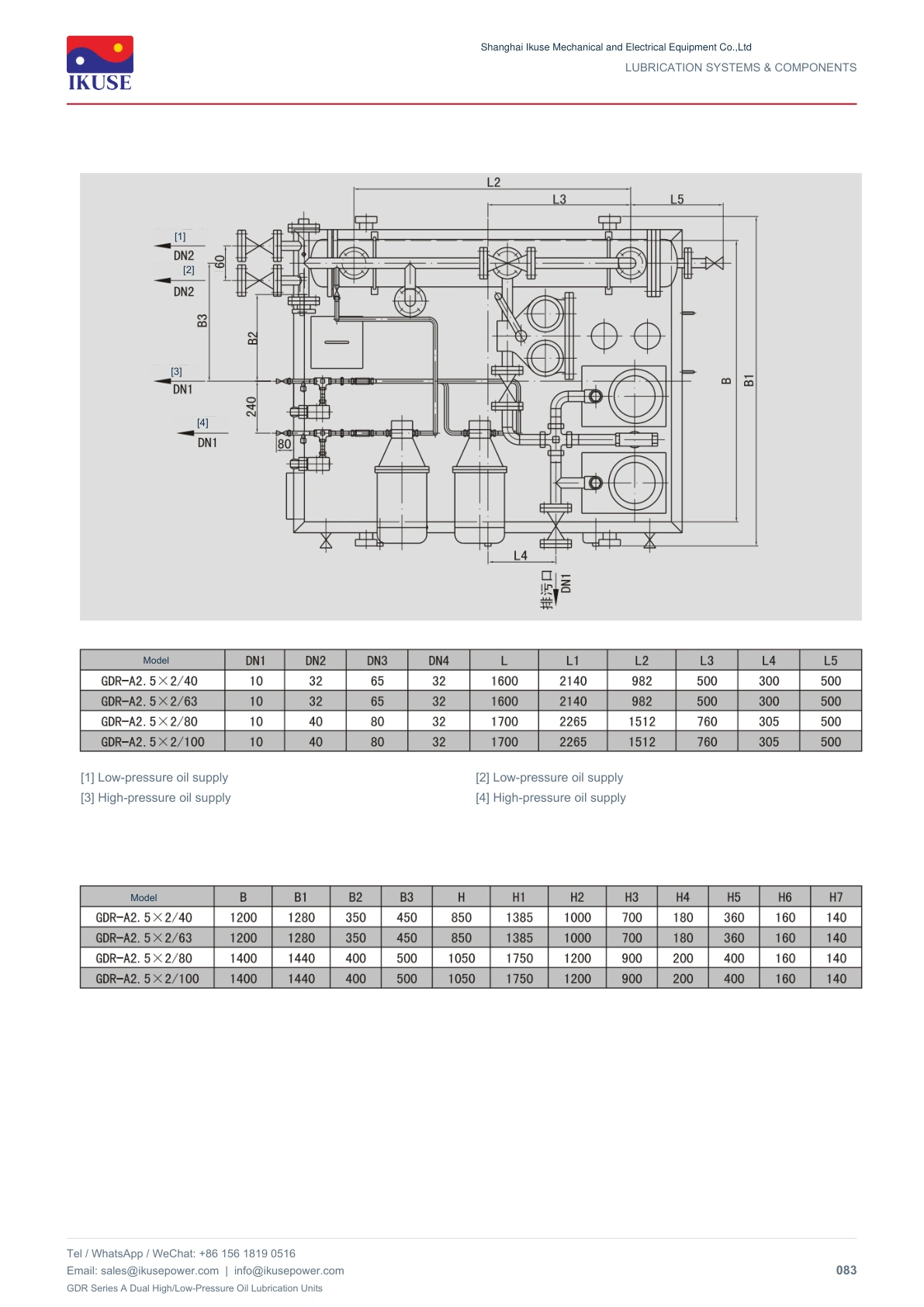 IKUSE GDR Series A Dual High/Low-Pressure Oil Lubrication Units image 6