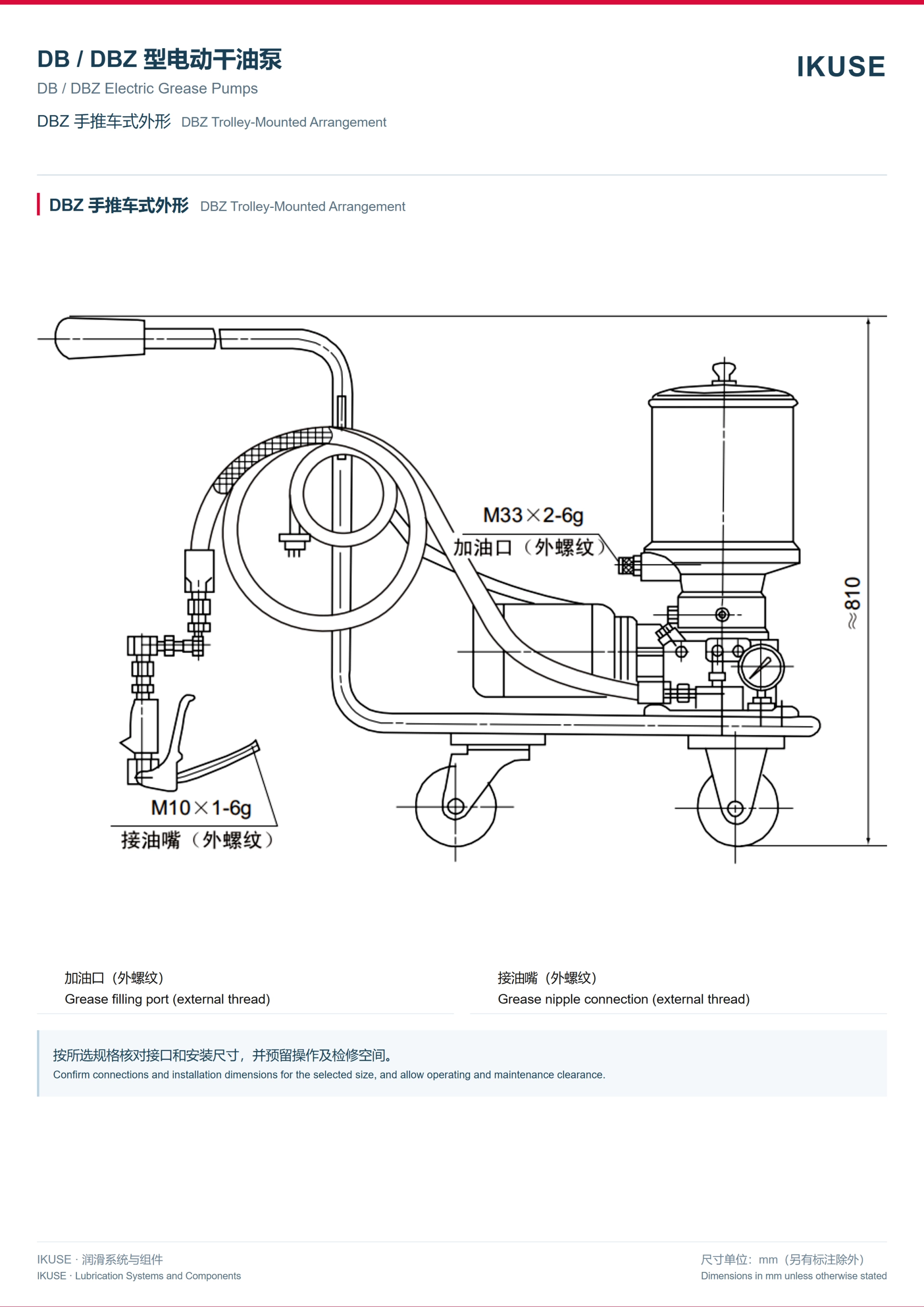 IKUSE DB / DBZ 型电动润滑脂泵图5
