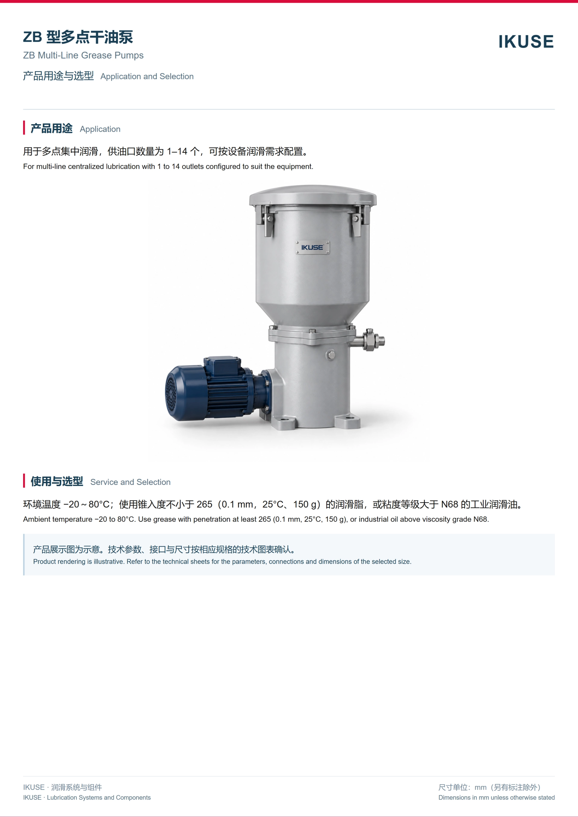 IKUSE ZB 型多点润滑脂泵图2