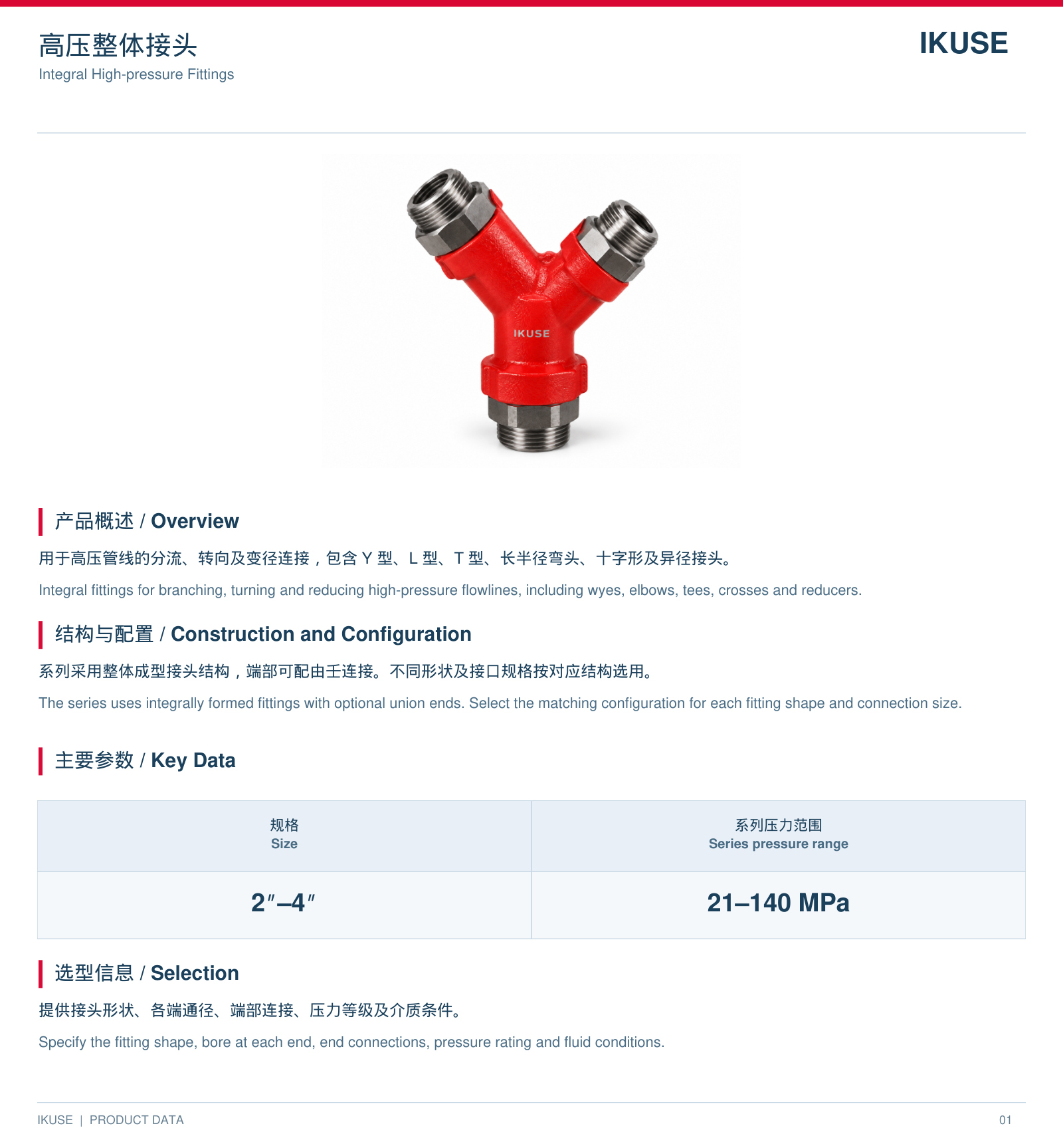 IKUSE 高压整体接头图2