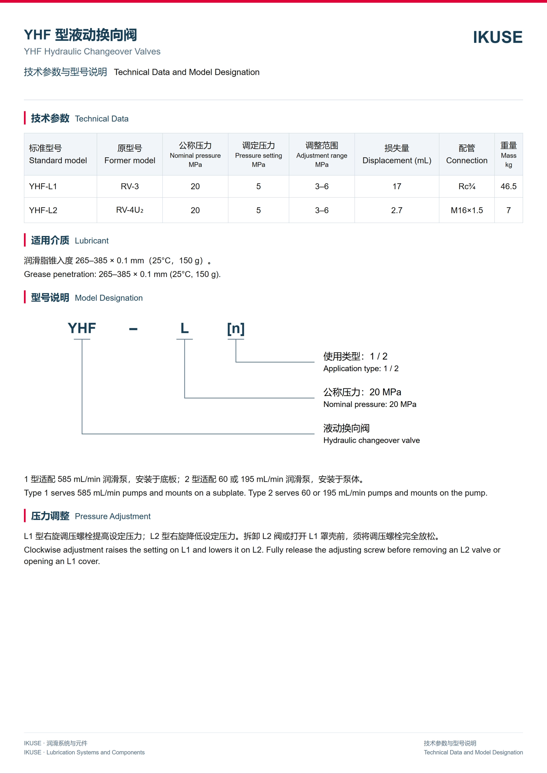 IKUSE YHF 型液动换向阀图2
