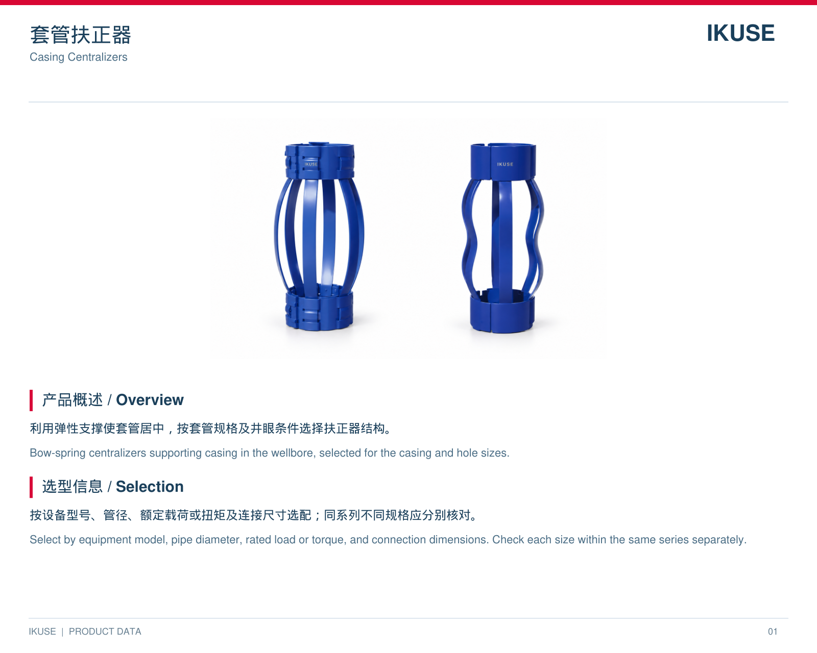 IKUSE 套管扶正器图2