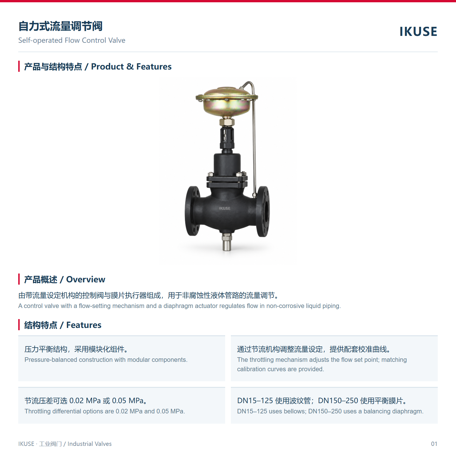IKUSE 自力式流量调节阀图2