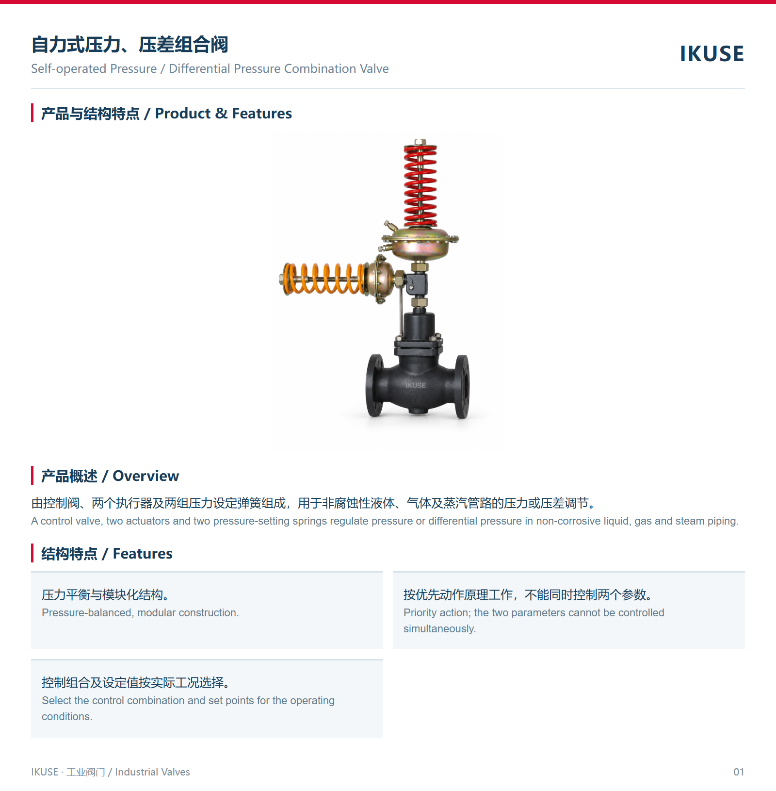 IKUSE 自力式压力、压差组合阀图2
