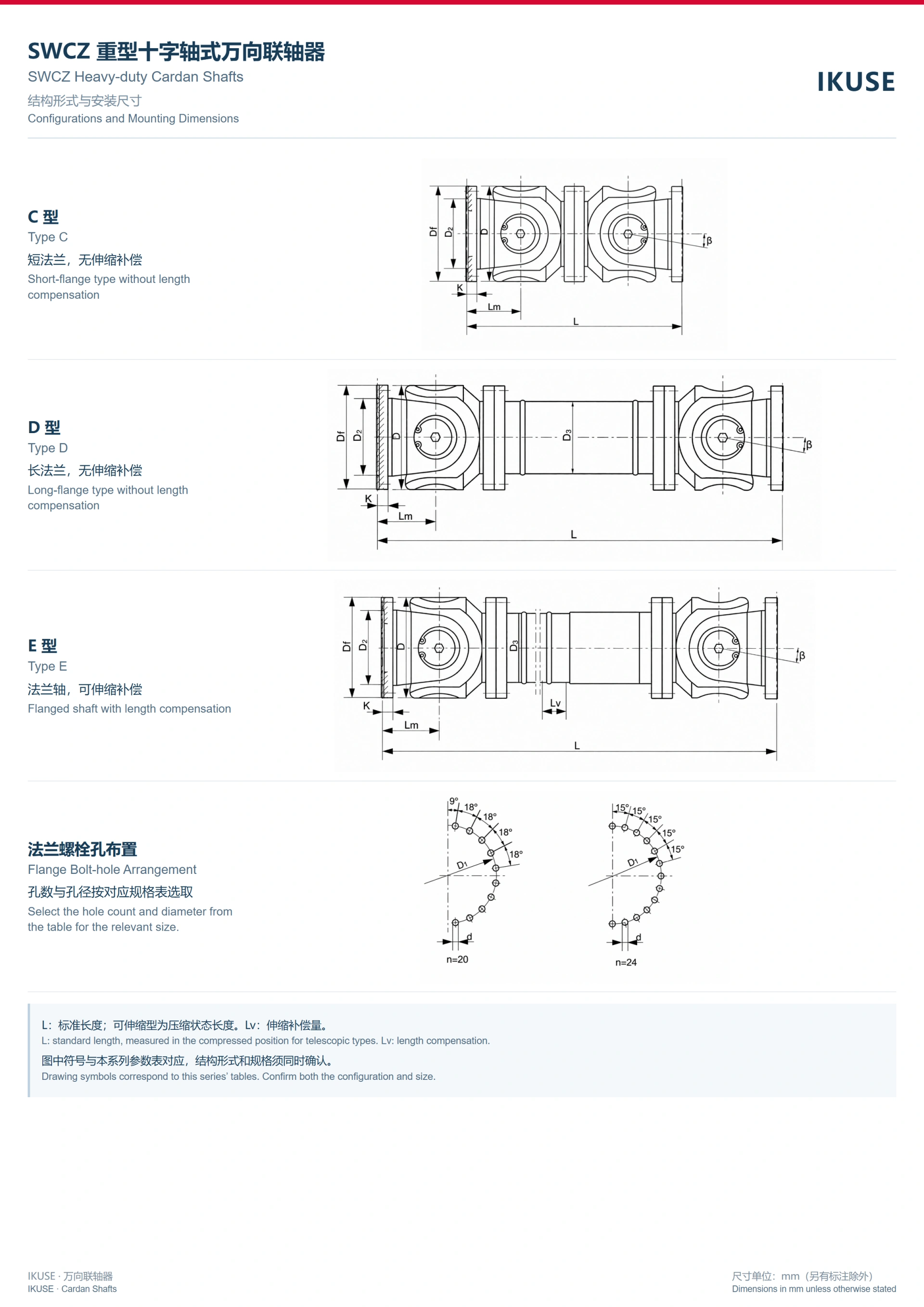 IKUSE SWCZ C型重型十字轴式万向联轴器图2