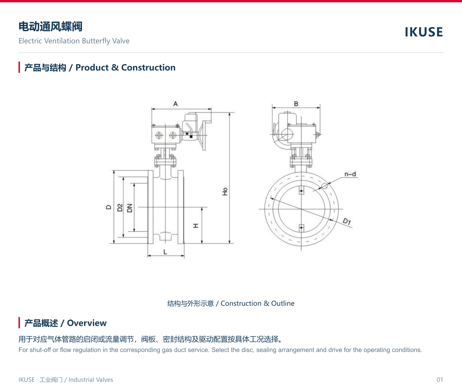 IKUSE 电动通风蝶阀图2