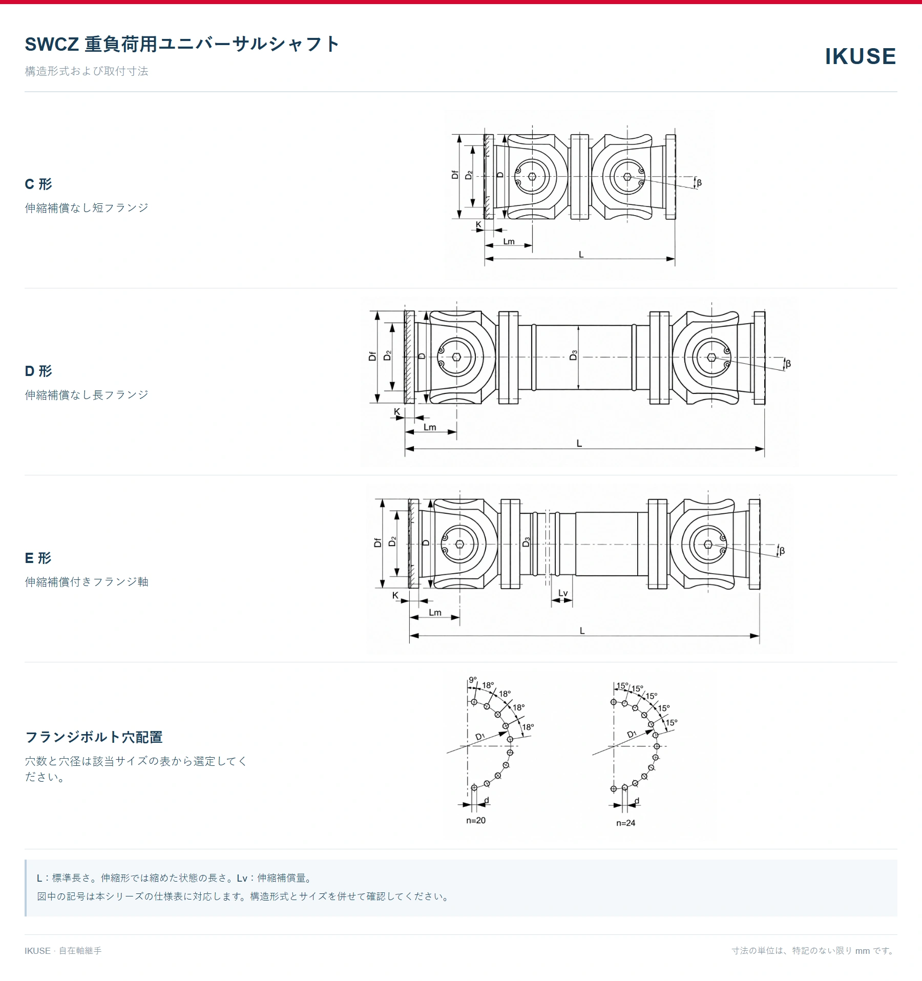 IKUSE SWCZ C 自在軸継手画像2
