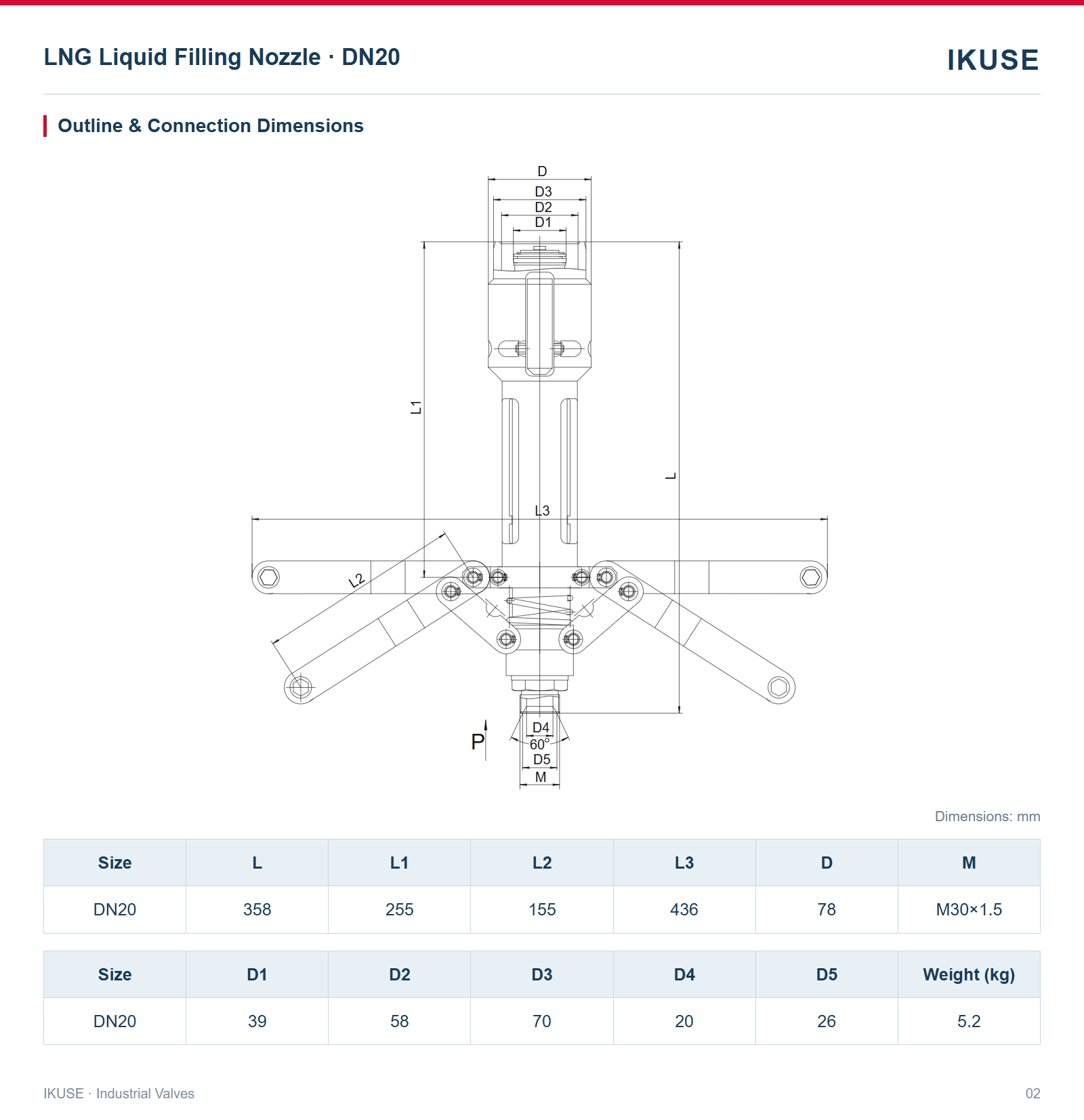 IKUSE LNG Liquid Filling Nozzle · DN20 image 2