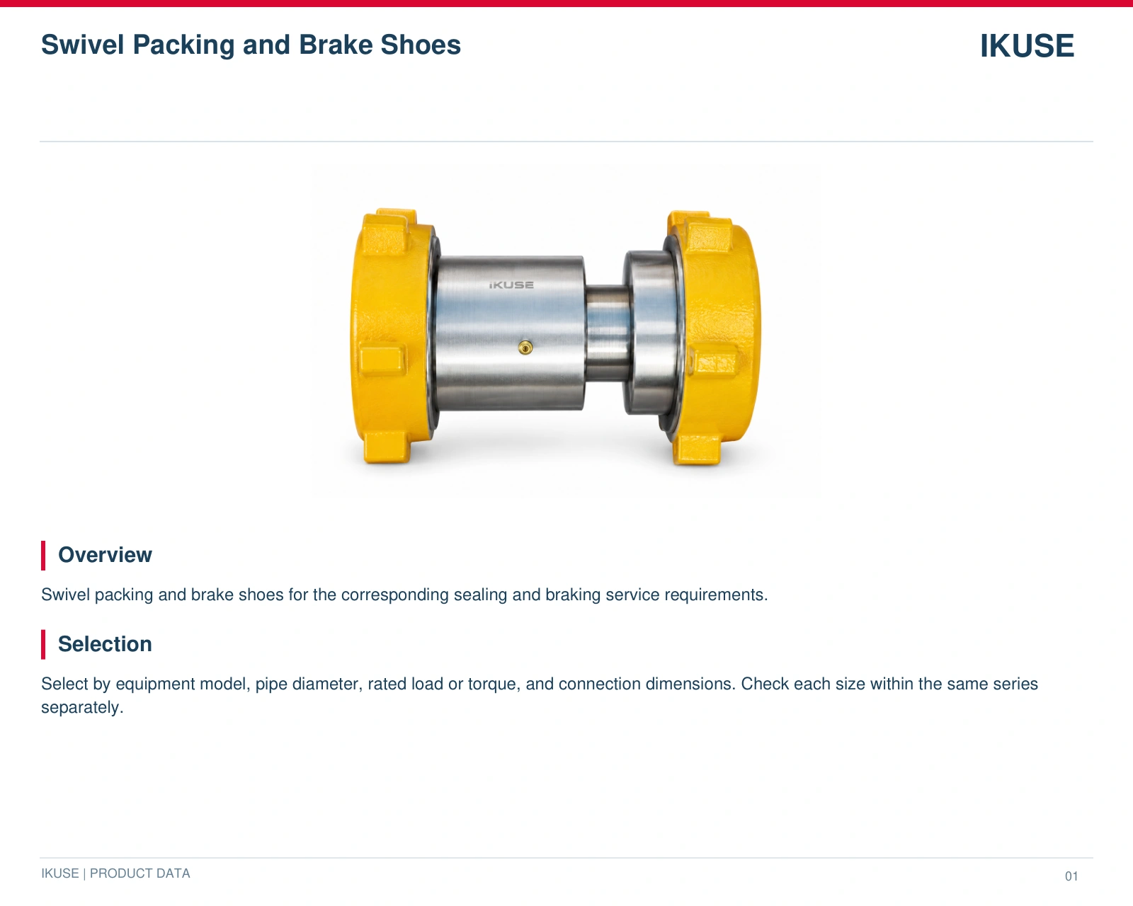 IKUSE Swivel Packing and Brake Shoes image 2