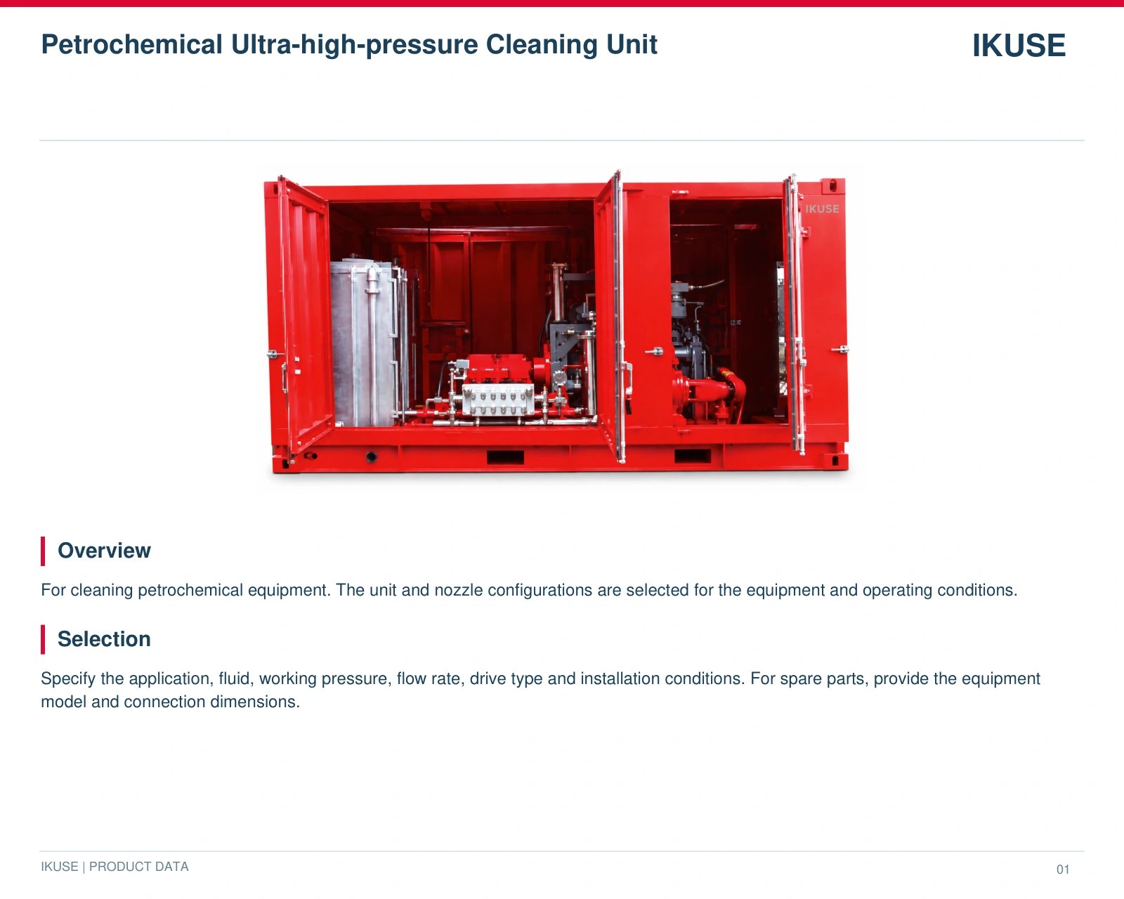 IKUSE Petrochemical Ultra-high-pressure Cleaning Unit image 2