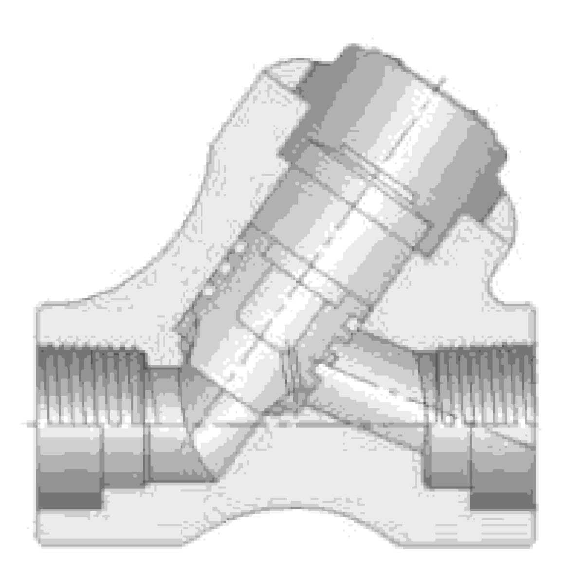 IKUSE Welded-cover Forged Y-pattern Check Valve