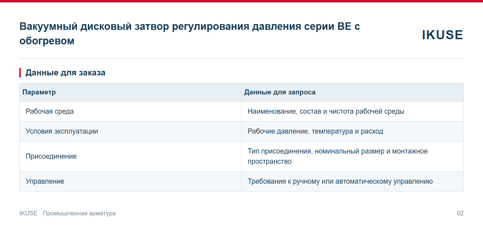 IKUSE Вакуумный дисковый затвор регулирования давления серии BE с обогревом, фото 2