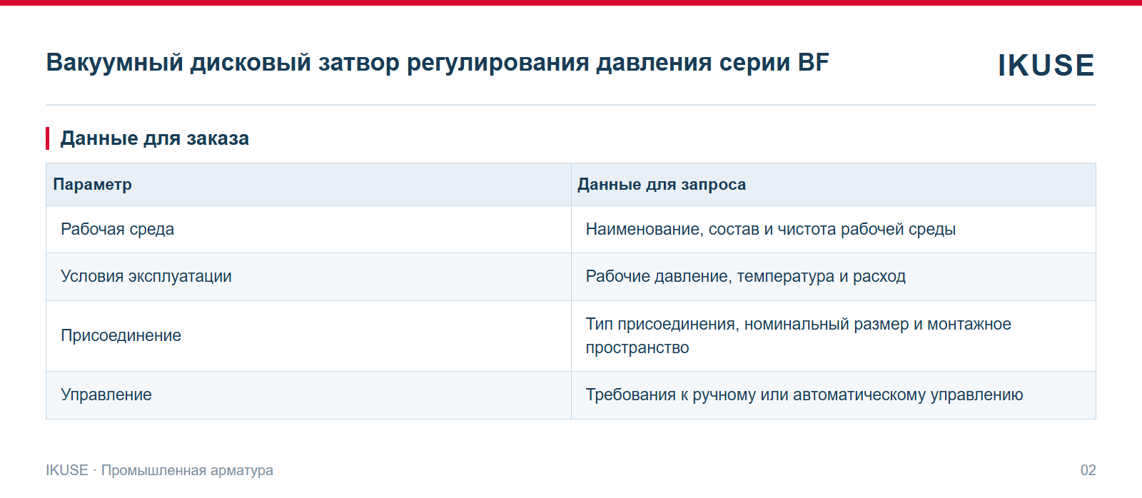 IKUSE Вакуумный дисковый затвор регулирования давления серии BF, фото 2