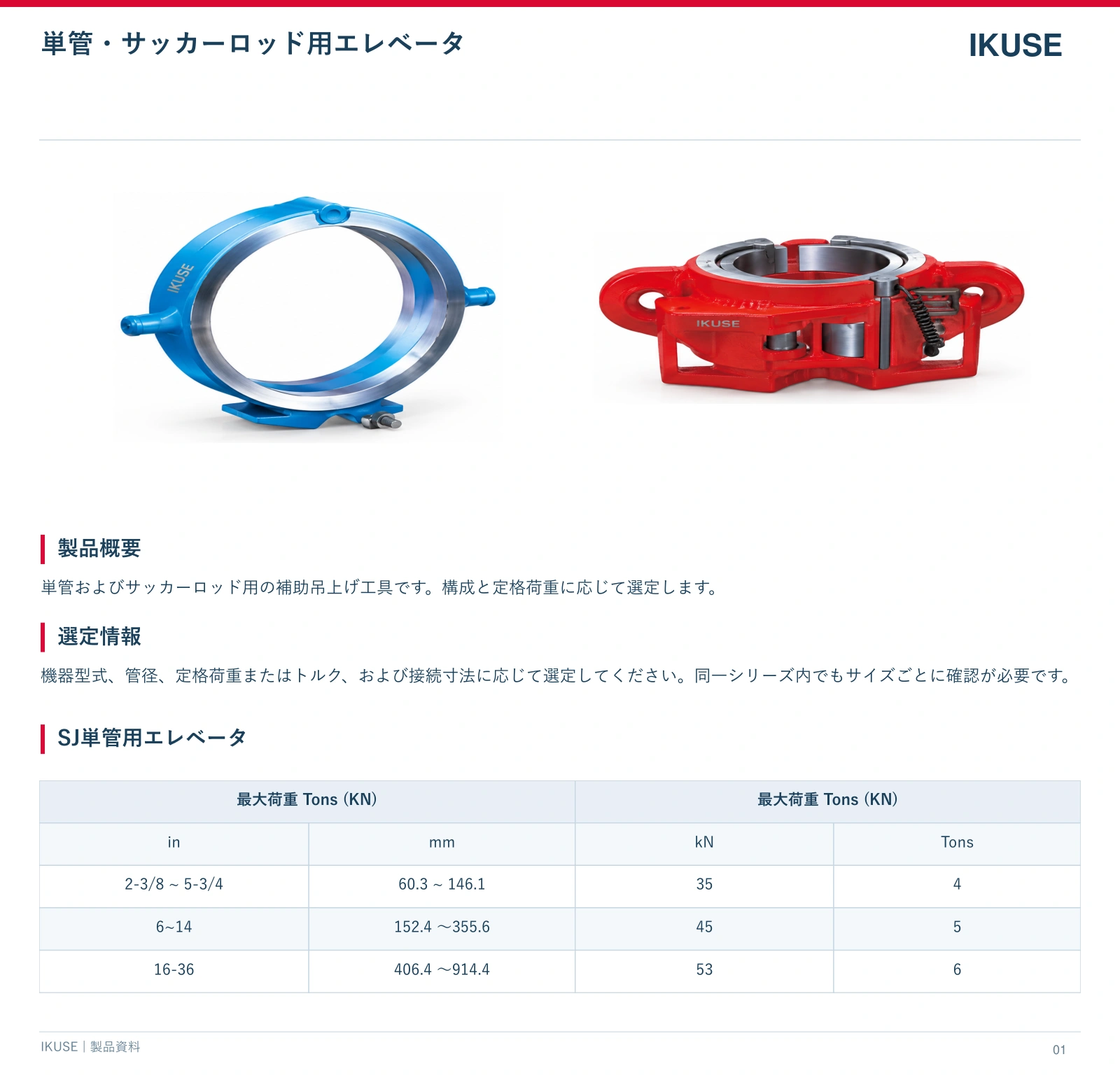 IKUSE 単管・サッカーロッド用エレベータ画像3