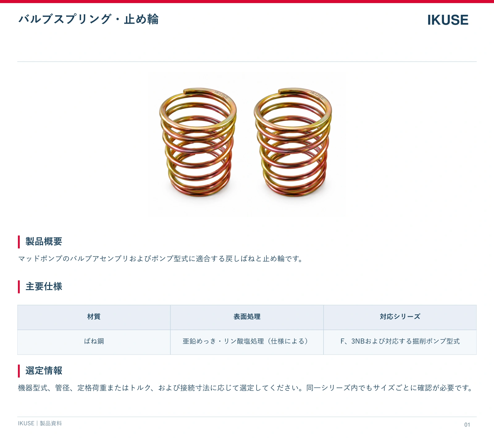 IKUSE バルブスプリング・止め輪画像2