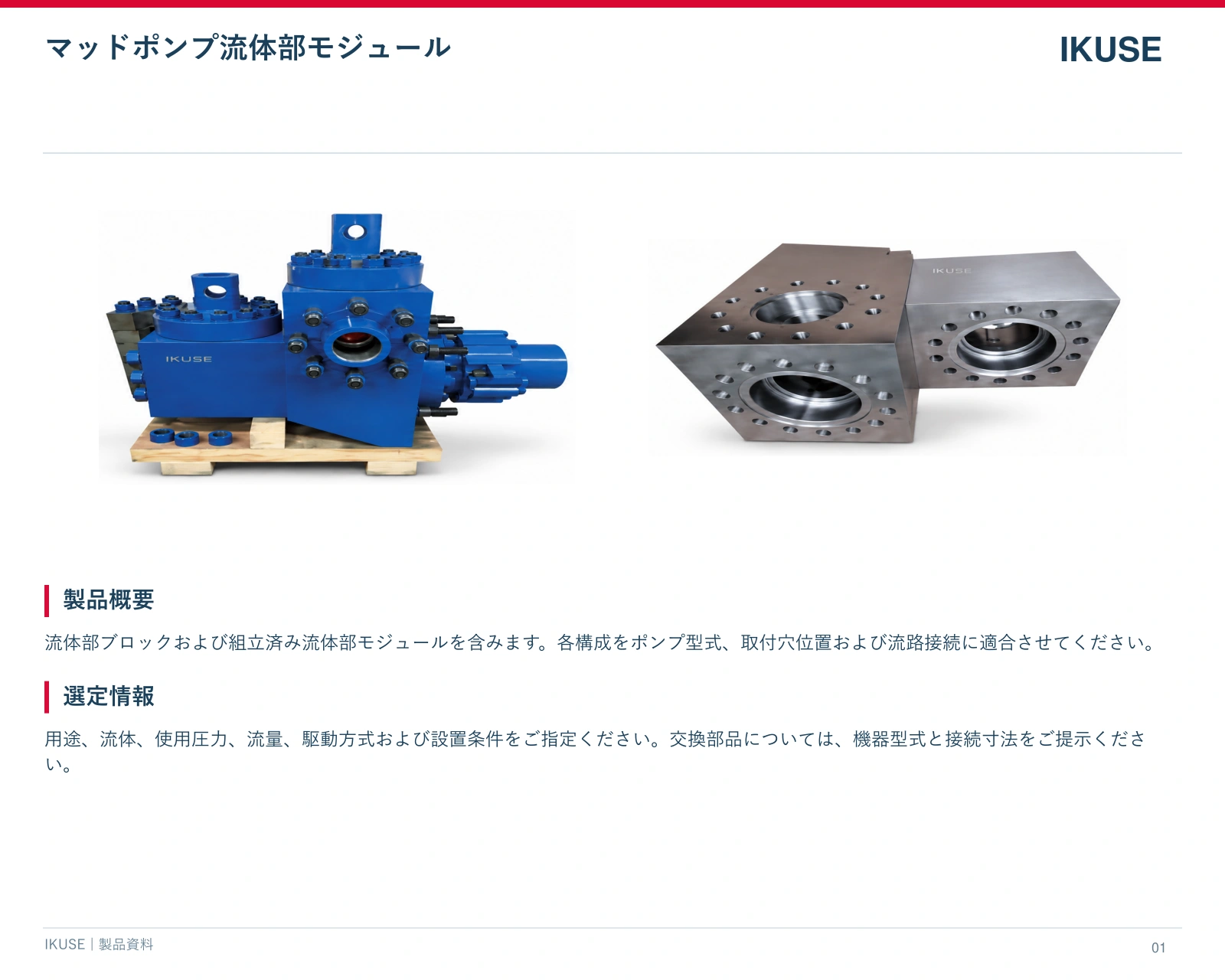 IKUSE マッドポンプ流体部モジュール画像3