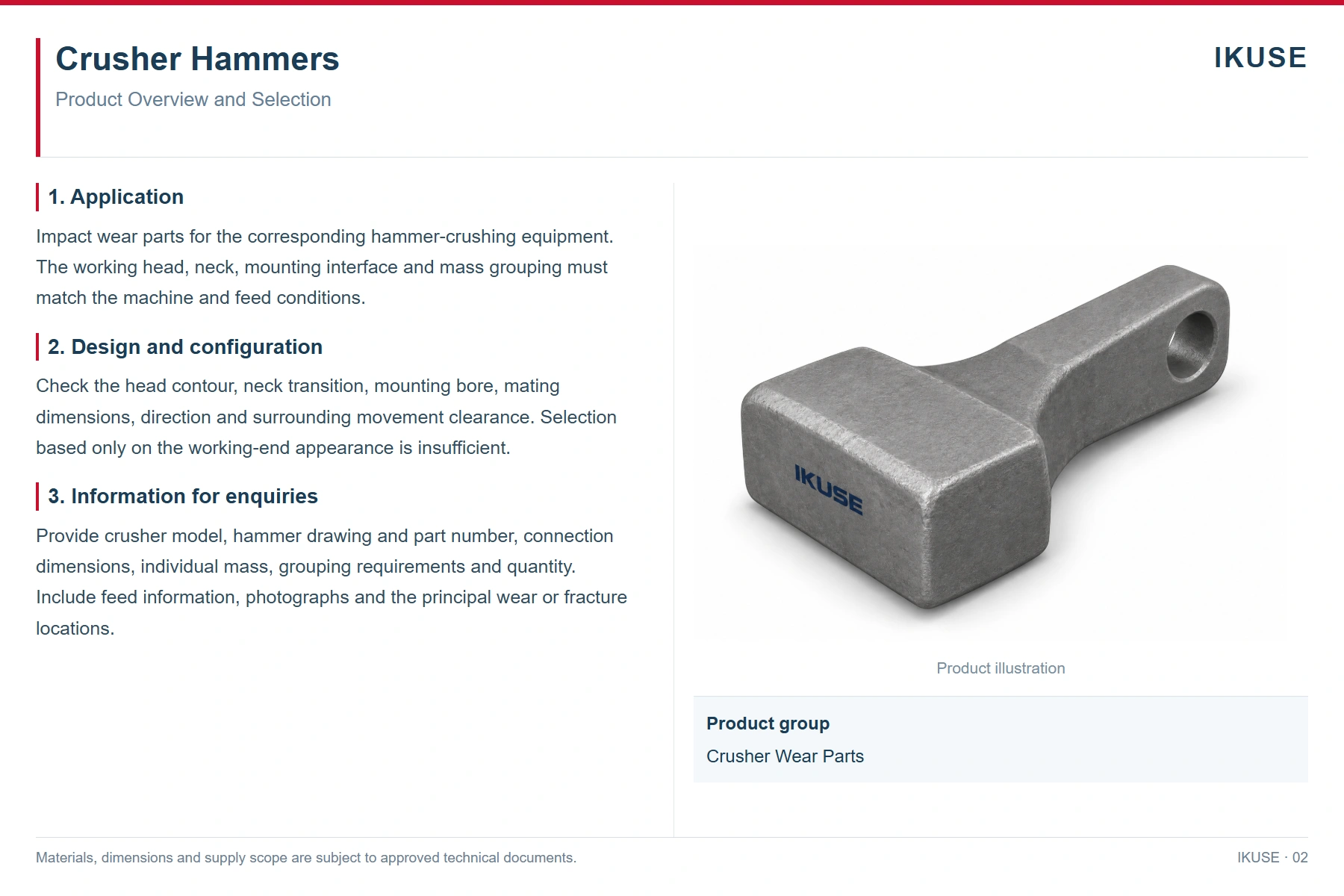 IKUSE Crusher Hammers image 2