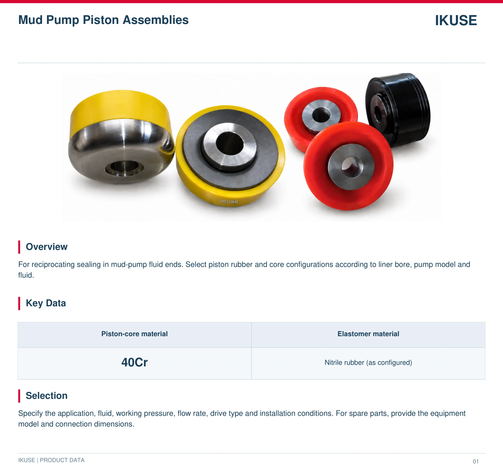 IKUSE Mud Pump Piston Assemblies image 2