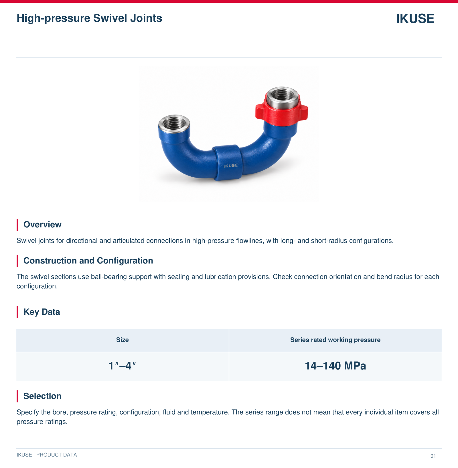 IKUSE High-pressure Swivel Joints image 2