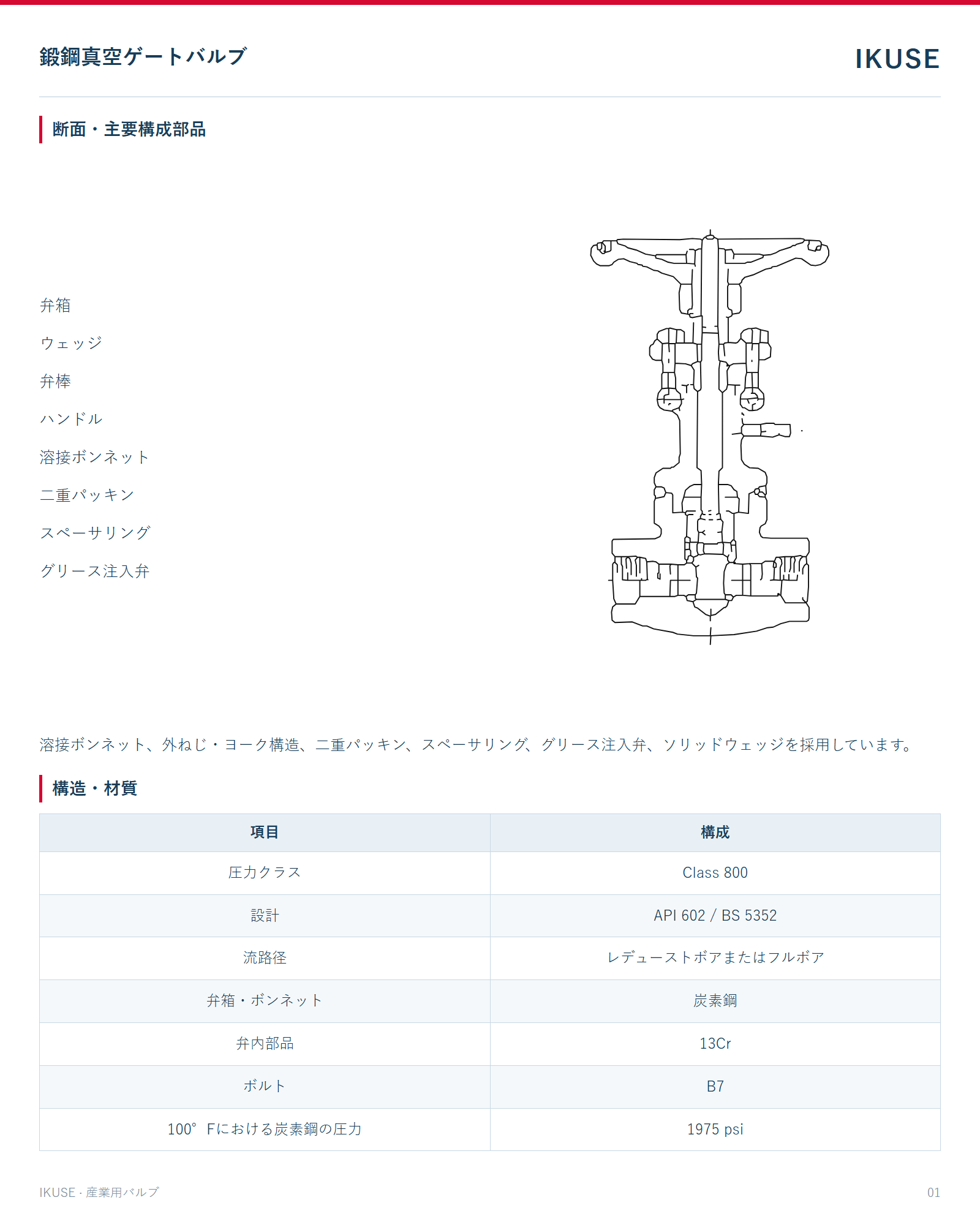 IKUSE 鍛鋼真空ゲートバルブ画像2