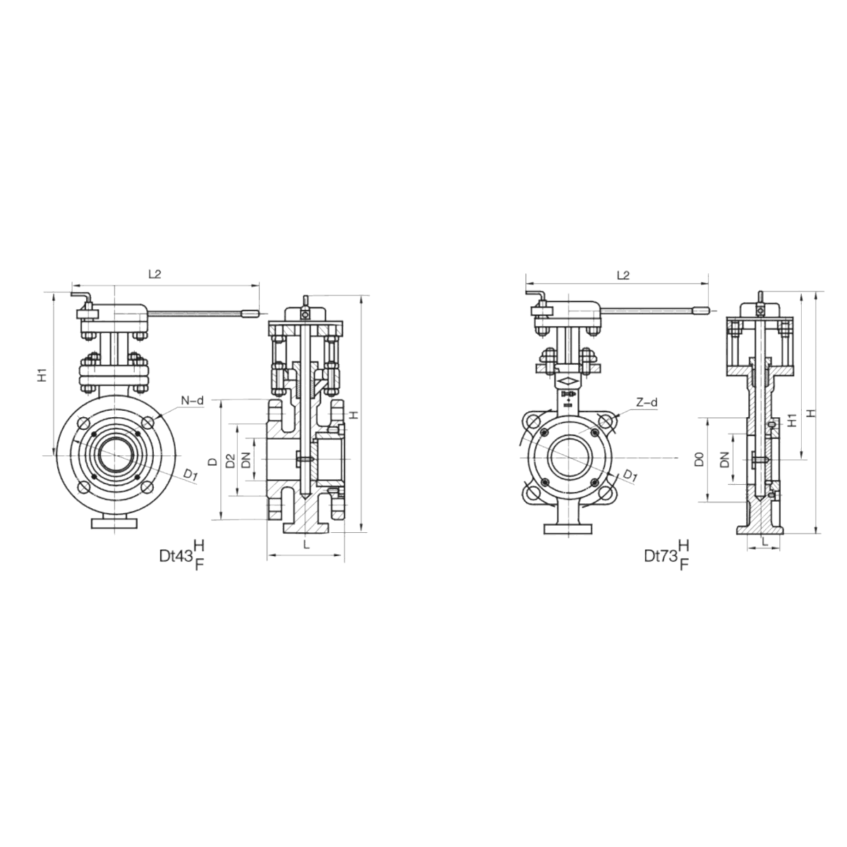 IKUSE Manual Eccentric Metal / PTFE-seated Butterfly Valve