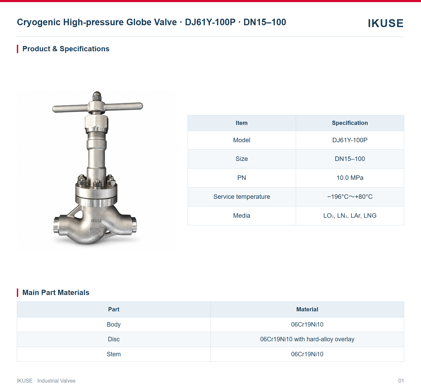 Product & Specifications