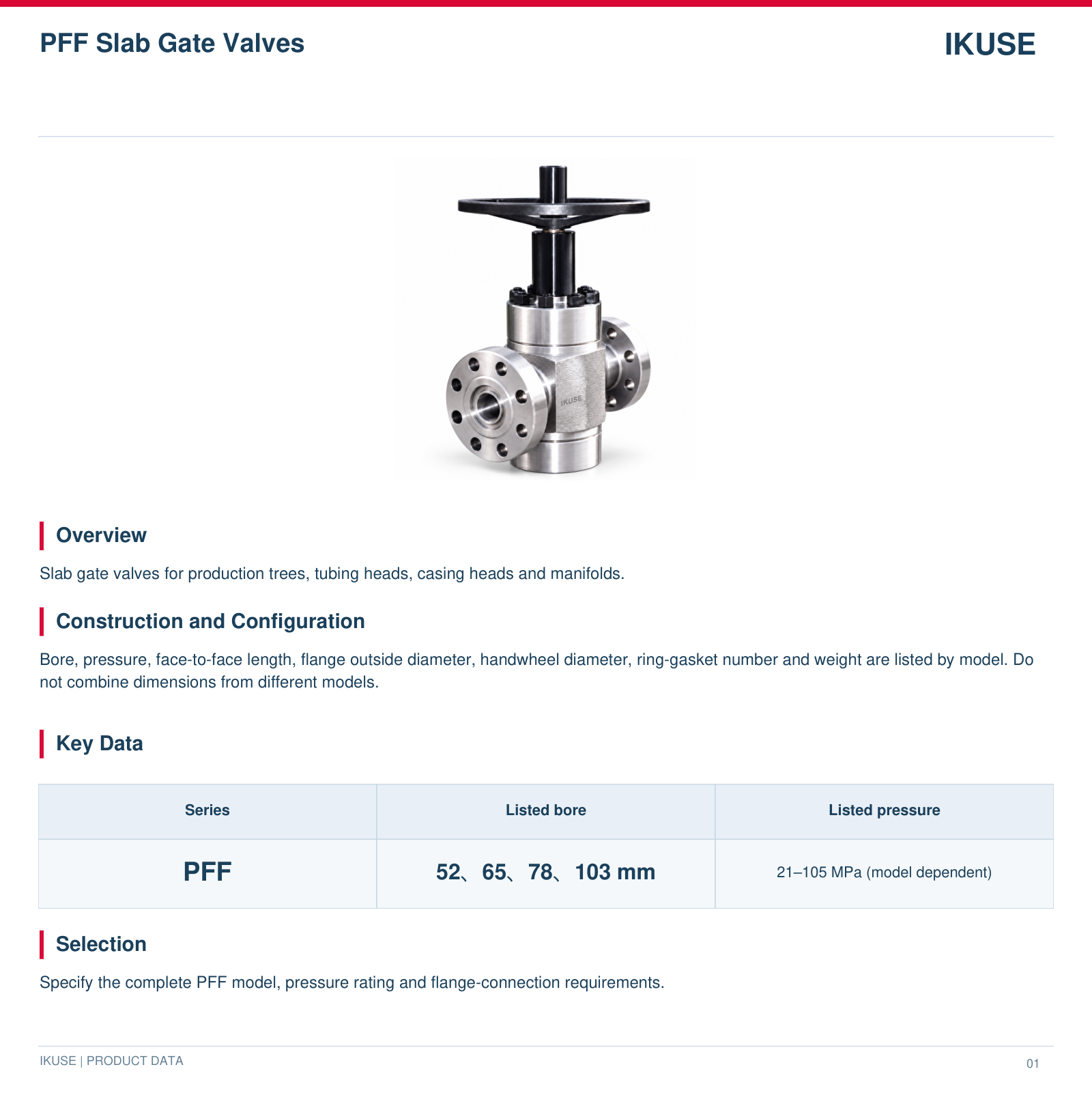 IKUSE PFF Slab Gate Valves image 2