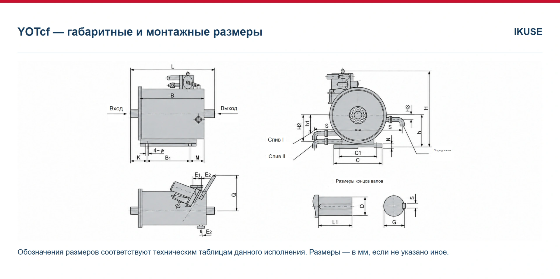 IKUSE Регулируемая гидромуфта YOTcf / YOTcL — с отдельным маслобаком, фото 3