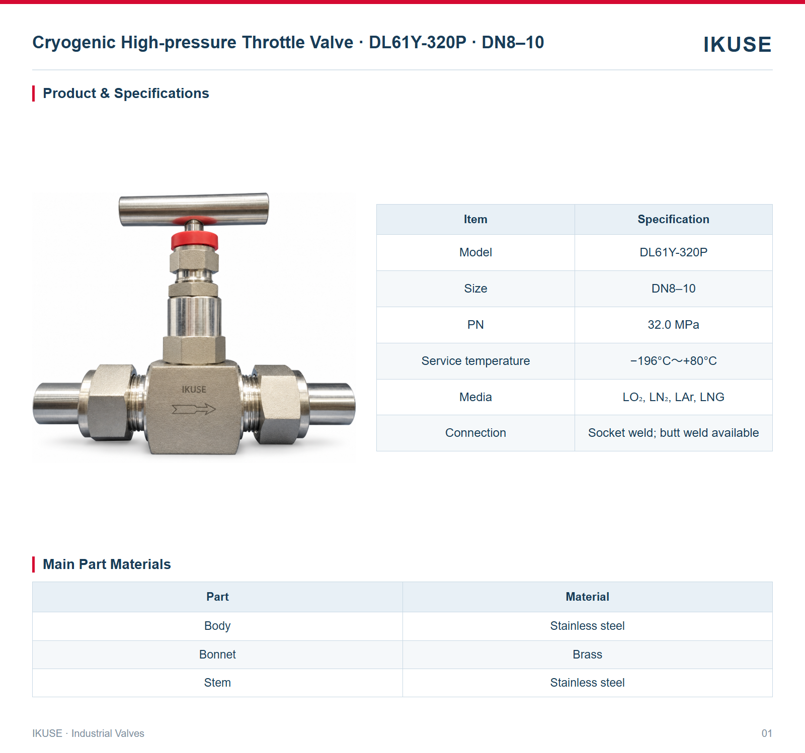 Product & Specifications
