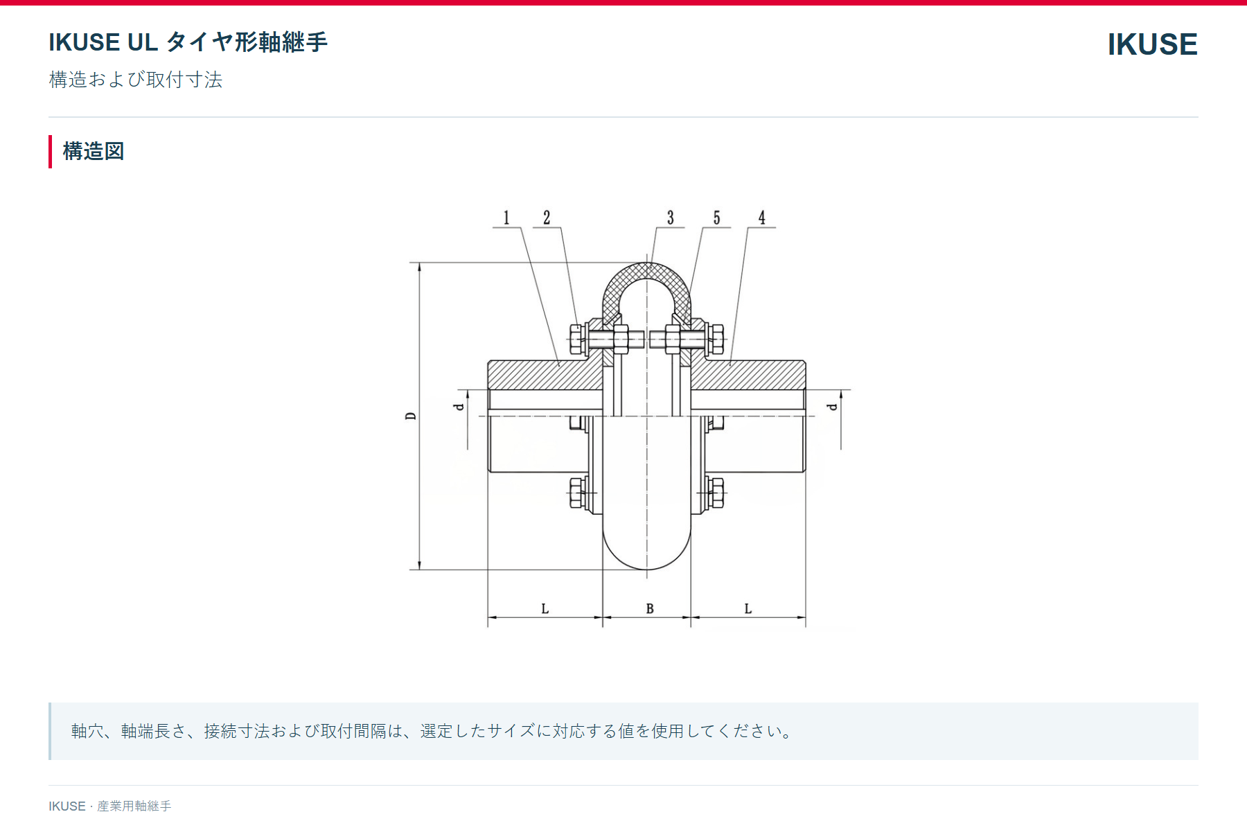 IKUSE UL タイヤ形軸継手画像2