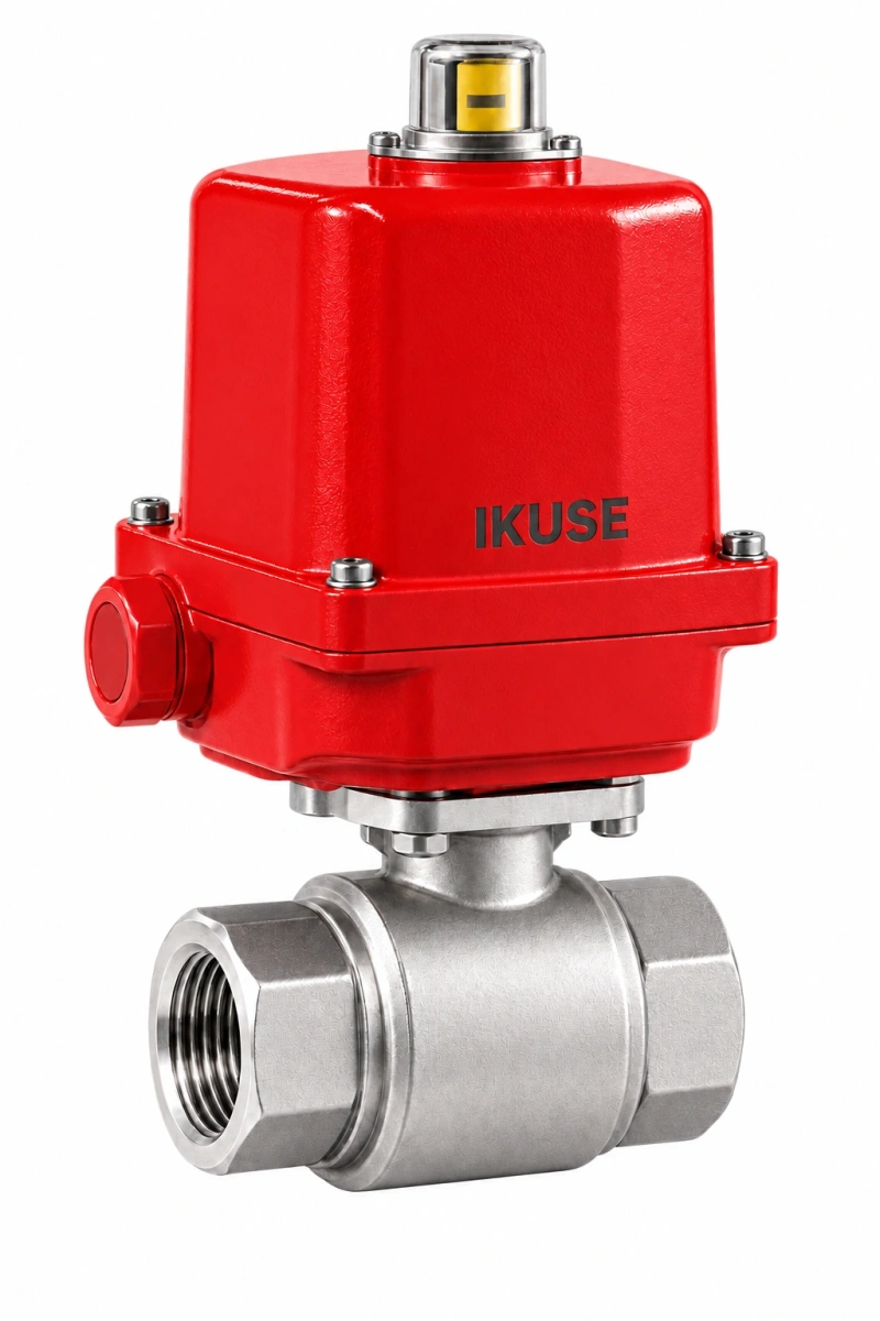 IKUSE 电动两片式 球阀（ISO 5211执行机构连接接口）