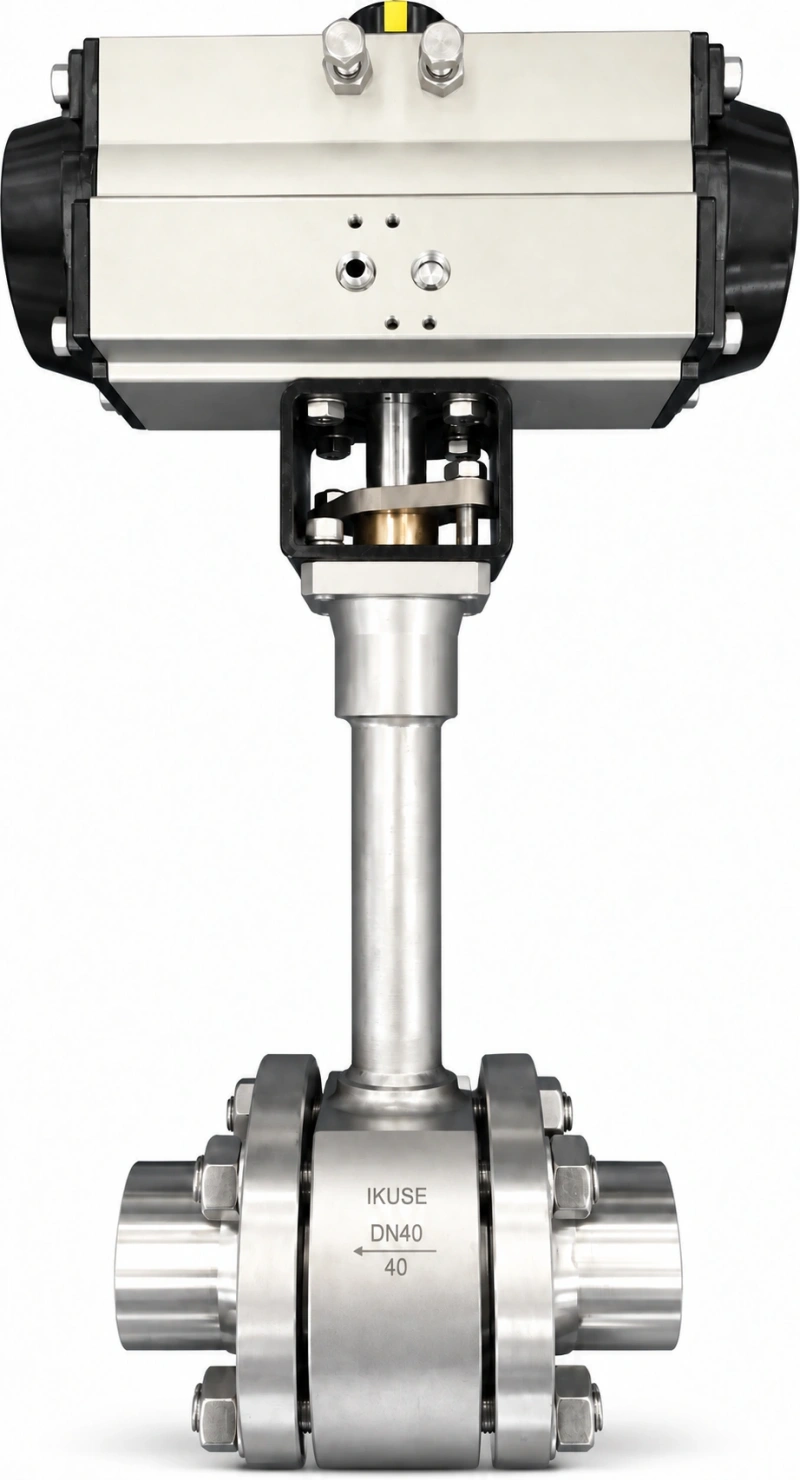 IKUSE Криогенный шаровой кран с пневмоприводом · DQ661F-40P · DN15–100